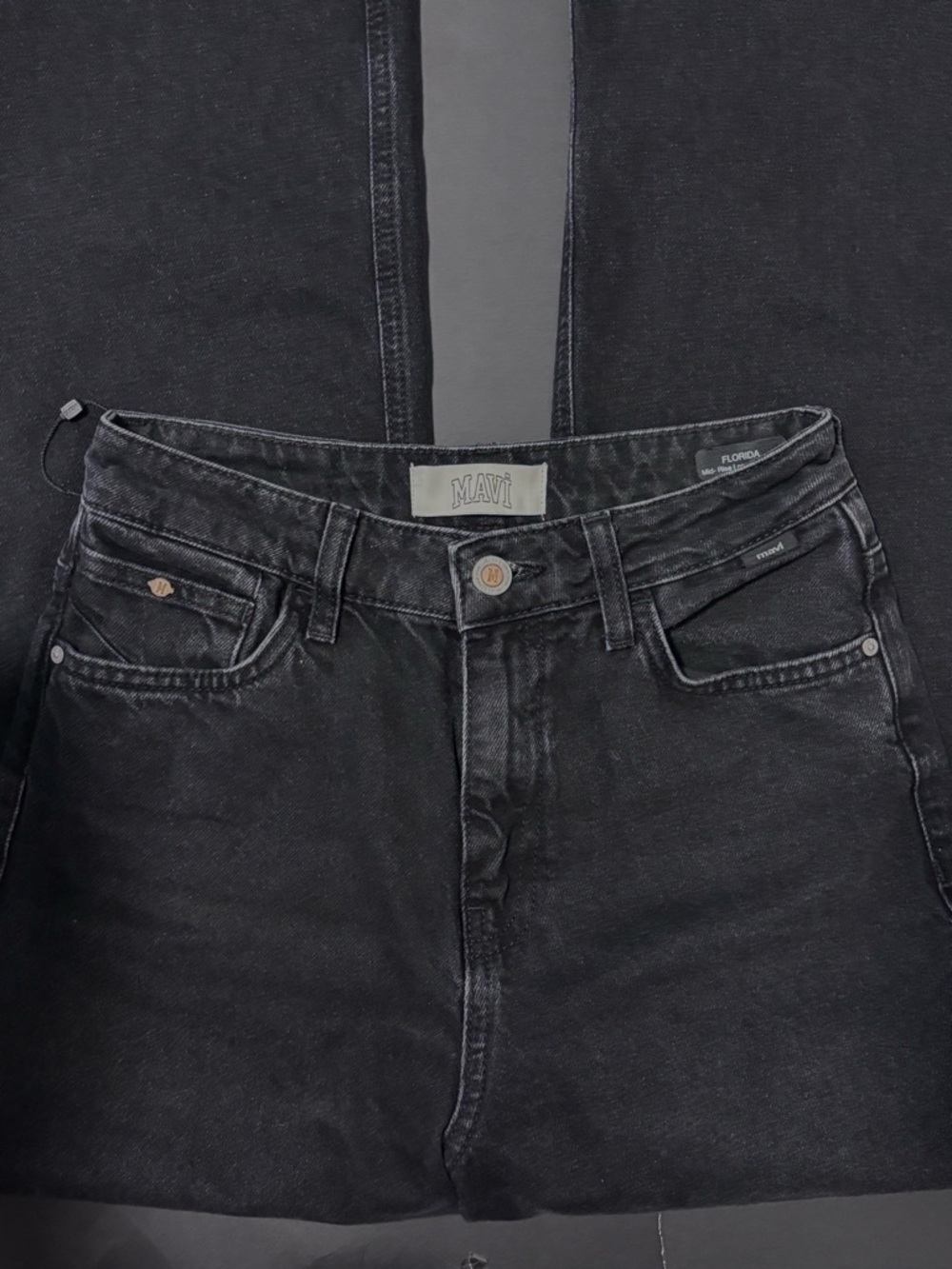 mavi “florida” mid rise wide leg jeans